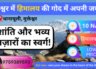 Prime Himalayan Land for Sale in Dhanachuli – A Serene Paradise with Majestic Views! 10 nali land dhanachuli mukteshwar