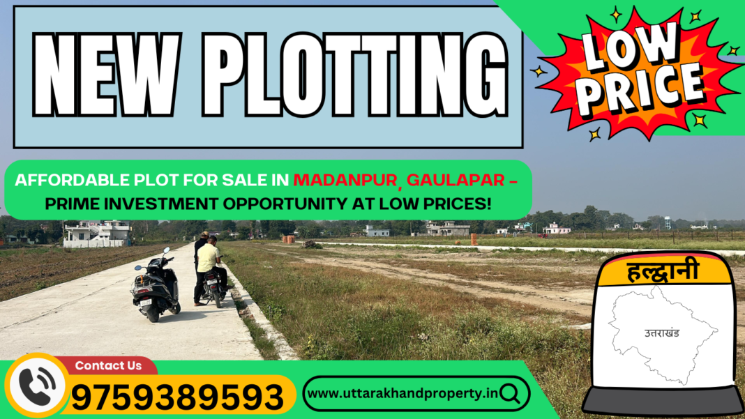 Plots For sale in haldwani gaulapar madanpur new plotting