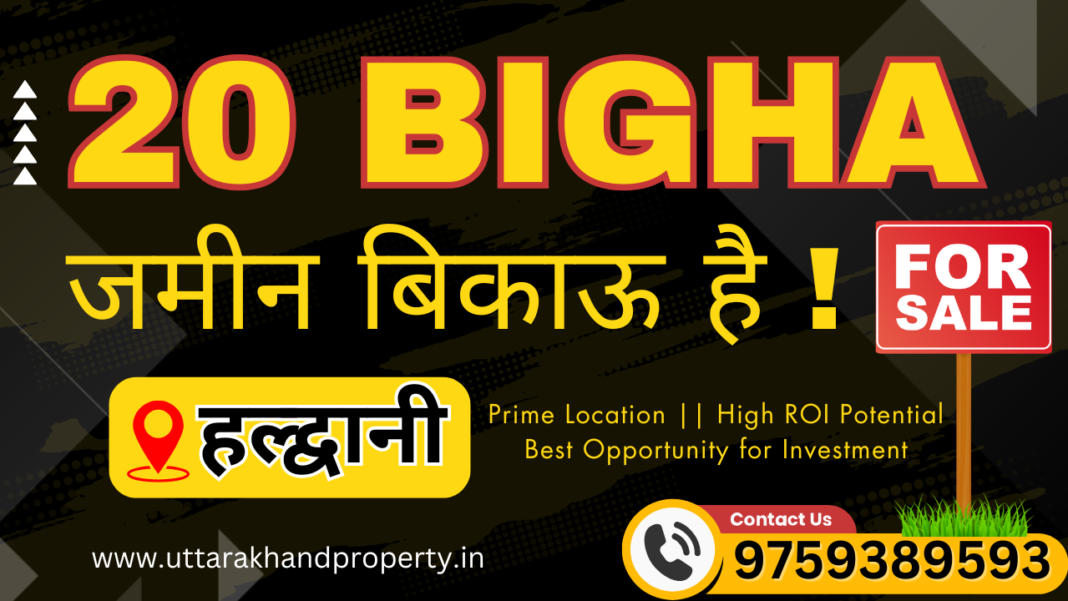 20 Bigha Land for Sale in Haldwani Best Opportunity for Investment