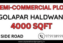 Affordable 4000 Sqft Plot in Sitapur Gaulapar, Haldwani – Ideal for Home or Business SEMI-COMMERCIAL PLOT in golapar haldwani