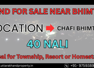 Investment Alert: Scenic 40 Nali Land in Chafi Bhimtal, ₹8 Lakh/Nali | Limited Opportunity! 40 NALI LAND FOR SALE NEAR BHIMTAL